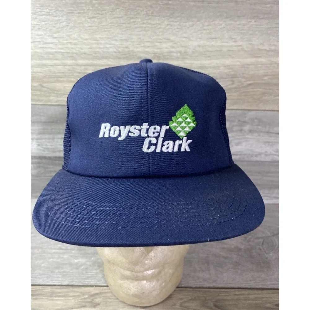 Royster Clark Mens K-Products‎ Hat Cap Green Logo Embroidered Adjustable VTG Y2K